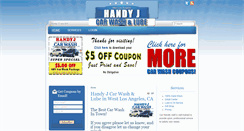 Desktop Screenshot of handyj-carwash.com