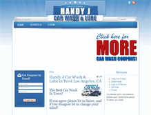 Tablet Screenshot of handyj-carwash.com